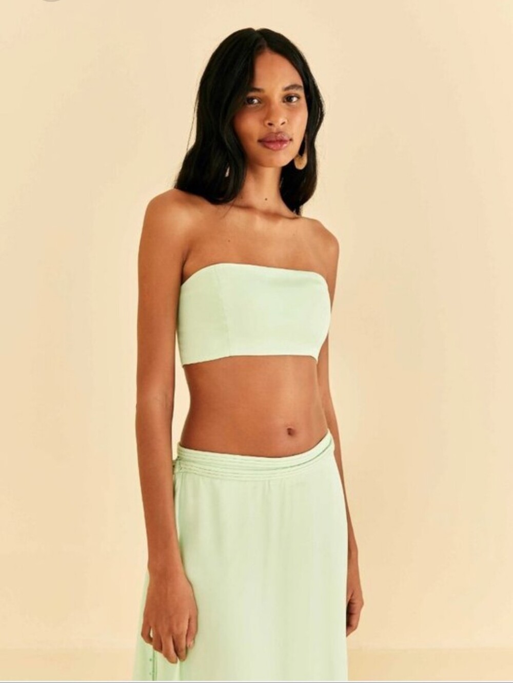 NWT Farm Rio Mint Green Crop Top (M)